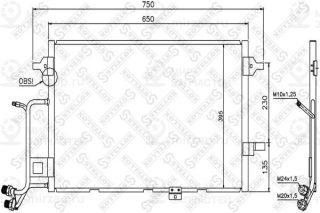 Конденсатор кондиционера STELLOX 1045204SX