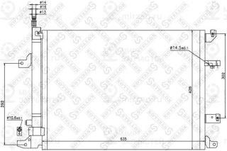 Конденсатор кондиционера STELLOX 1045214SX
