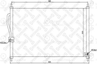 Конденсатор кондиционера STELLOX 1045220SX