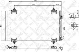 Конденсатор кондиционера STELLOX 1045222SX