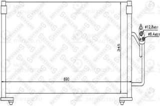 Конденсатор кондиционера STELLOX 1045229SX