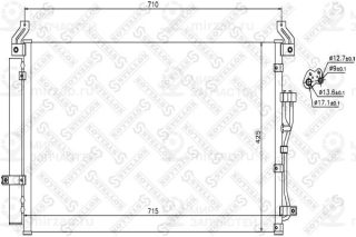 Конденсатор кондиционера STELLOX 1045281SX