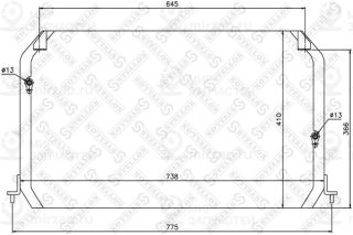 Конденсатор кондиционера STELLOX 1045287SX