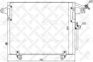 Конденсатор кондиционера STELLOX 1045303SX