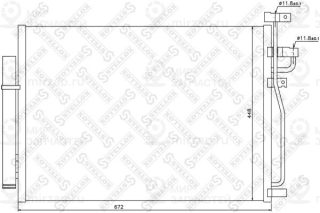 Конденсатор кондиционера STELLOX 1045380SX