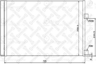 Конденсатор кондиционера STELLOX 1045400SX