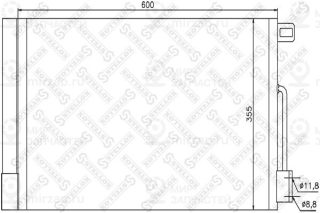 Конденсатор кондиционера STELLOX 1045416SX
