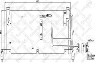 Конденсатор кондиционера STELLOX 1045487SX