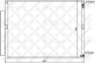 Конденсатор кондиционера STELLOX 1045528SX