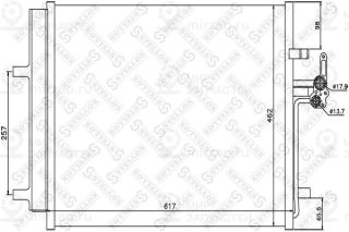 Конденсатор кондиционера STELLOX 1045562SX
