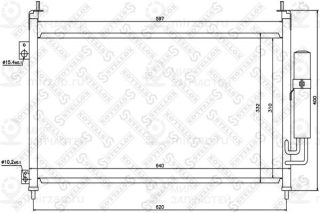 Конденсатор кондиционера STELLOX 1045564SX