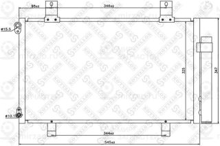 Конденсатор кондиционера STELLOX 1045567SX