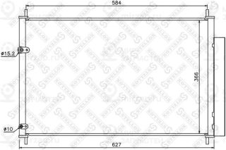 Конденсатор кондиционера STELLOX 1045568SX