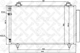 Конденсатор кондиционера STELLOX 1045571SX