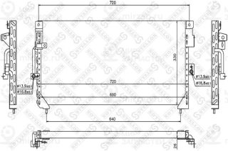 Конденсатор кондиционера STELLOX 1045587SX