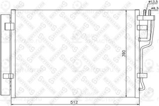 Конденсатор кондиционера STELLOX 1045609SX
