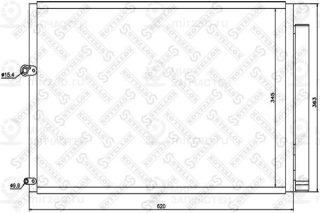 Конденсатор кондиционера STELLOX 1045615SX
