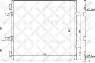 Конденсатор кондиционера STELLOX 1045631SX