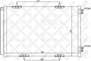 Конденсатор кондиционера STELLOX 1045632SX