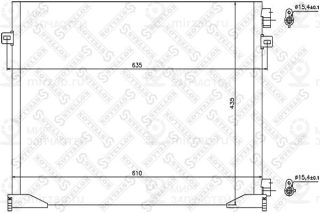 Конденсатор кондиционера STELLOX 1045635SX