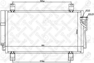 Конденсатор кондиционера STELLOX 1045642SX