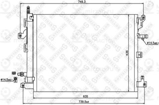 Конденсатор кондиционера STELLOX 1045663SX