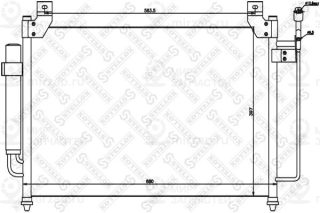 Конденсатор кондиционера STELLOX 1045664SX