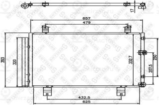 Конденсатор кондиционера STELLOX 1045681SX