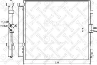 Конденсатор кондиционера STELLOX 1045709SX