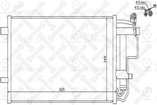 Конденсатор кондиционера STELLOX 1045710SX