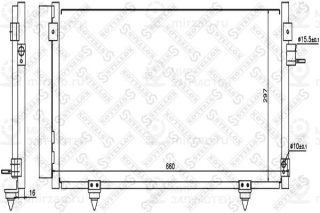 Конденсатор кондиционера STELLOX 1045718SX