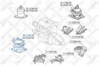 Подвеска двигателя STELLOX 2517348SX