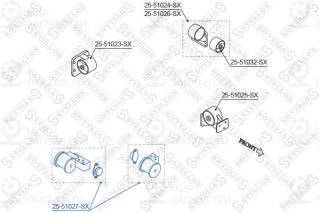 Подвеска двигателя STELLOX 2551027SX
