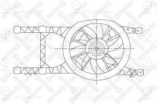 Вентилятор охлаждения двигателя STELLOX 2999012SX