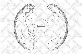 Комплект тормозных колодок STELLOX 318100SX