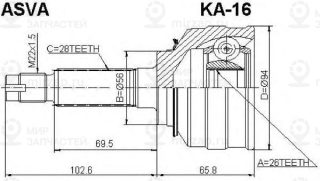 Запчасть ASVA KA16
