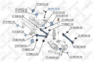 Тяга / стойка стабилизатора STELLOX 5600515SX