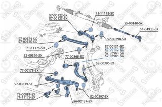 Рычаг независимой подвески колеса STELLOX 5700132SX