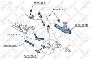 Рычаг независимой подвески колеса STELLOX 5703652SX
