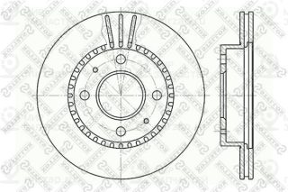 Тормозной диск STELLOX 60202244VSX