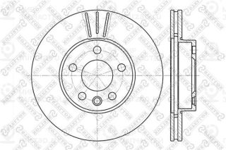 Тормозной диск STELLOX 60202545VSX