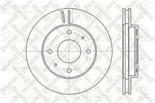 Тормозной диск STELLOX 60203010VSX