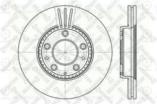 Тормозной диск STELLOX 60203245VSX