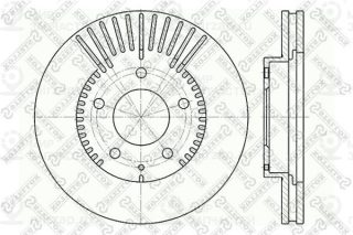 Тормозной диск STELLOX 60203254VSX