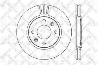 Тормозной диск STELLOX 60203719VSX
