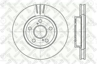 Тормозной диск STELLOX 60204539VSX