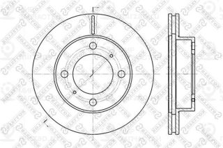 Тормозной диск STELLOX 60204543VSX