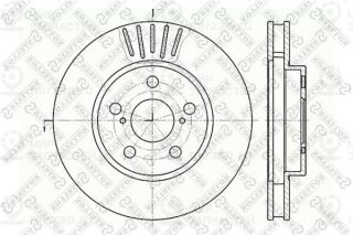 Тормозной диск STELLOX 60204544VSX