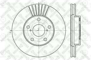 Тормозной диск STELLOX 60204578VSX