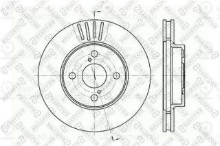 Тормозной диск STELLOX 60204582VSX